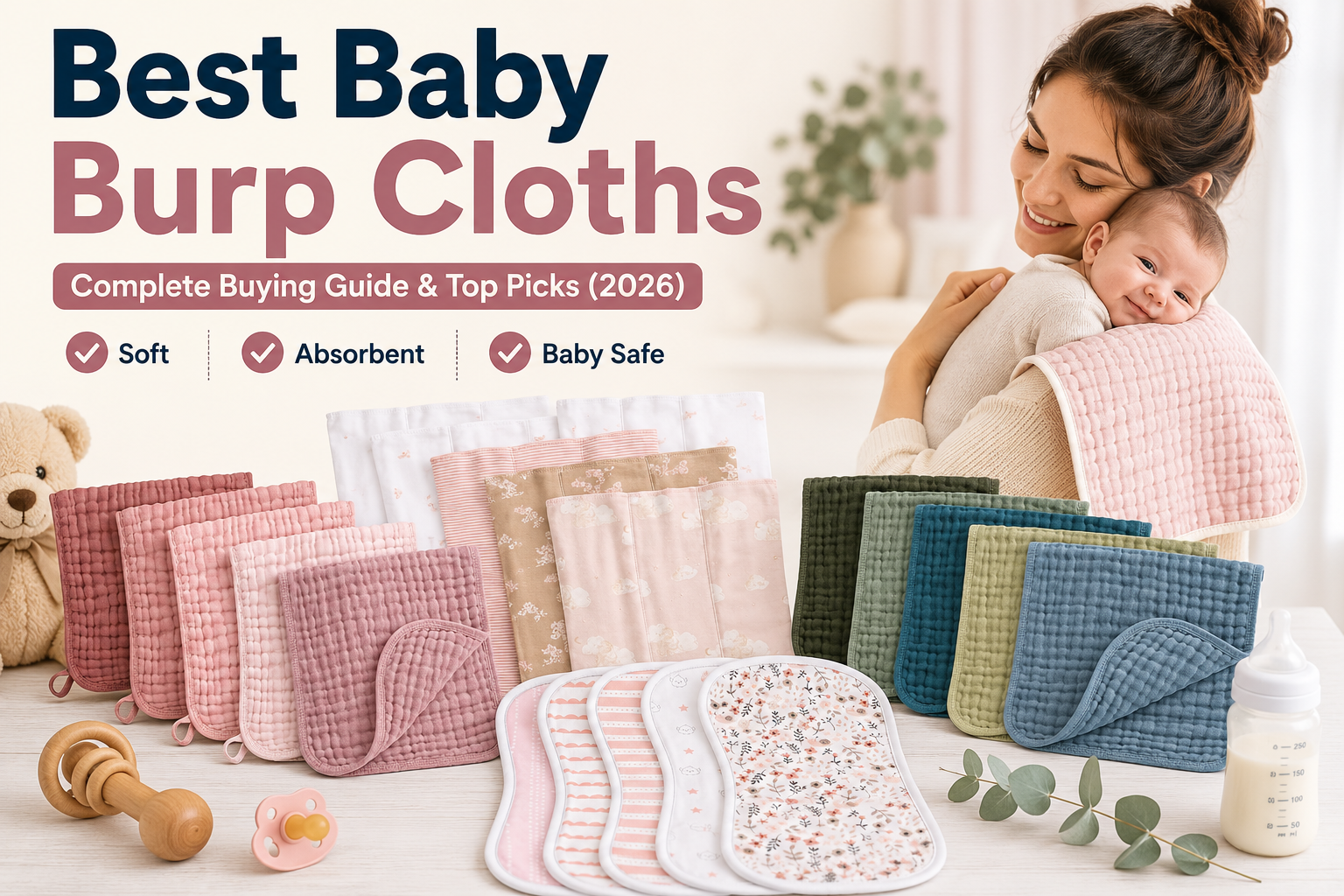 Read more about the article Best Baby Burp Cloths: A Complete Buying Guide & Product Reviews